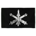 thumbnail image 1 of Cayyon Air Defense Artillery Branch Black And White Flag 3x5Feet Military Banner with 2 Brass Grommets, 1 of 4