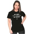 thumbnail image 4 of US Air Force My Hero Airman Sister Women's T Shirt Ladies Tee Brisco Brands S, 4 of 5