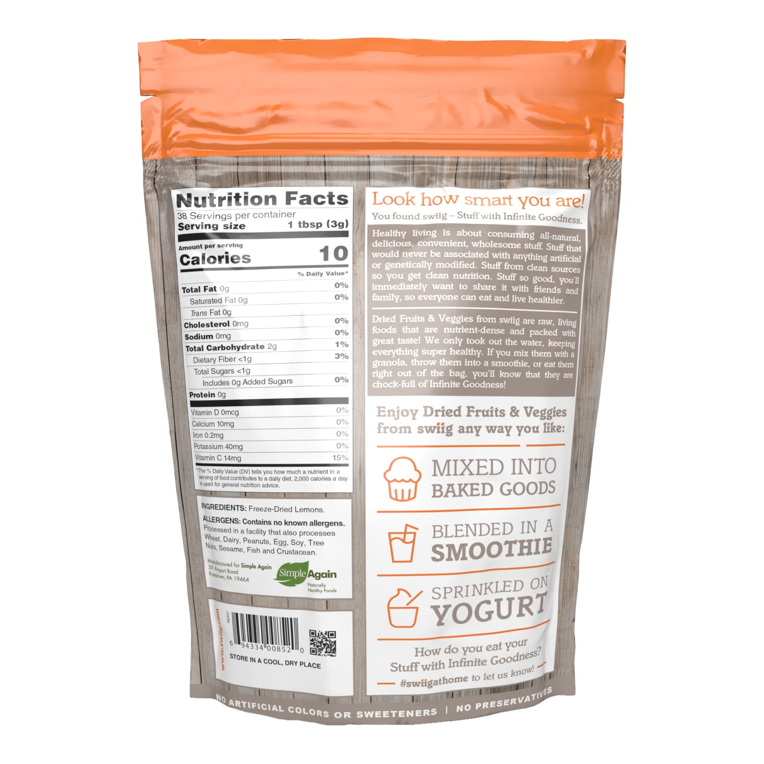 Freeze-Dried Lemon 4oz