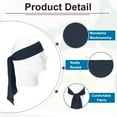 thumbnail image 3 of Head Ties Headbands, 6 Pcs Ninja Karate Headband Adjustable Sports Tie for Men Women Running Tennis Yoga, Navy Blue, 3 of 7