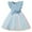 Blue, variant on Coerni Baby Girls Sleeveless Dress Patchwork Tiered Dresses Gradient Tulle Princess Sundress Knit Top Dress with Tulle Hem