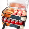 thumbnail image 5 of Squirrel Insulated Double Layered Lunch Bag with Two Compartments, Large Capacity 7.1x11.4x16.1 Inches, Handheld Meal Bag for Men and Women, 5 of 6