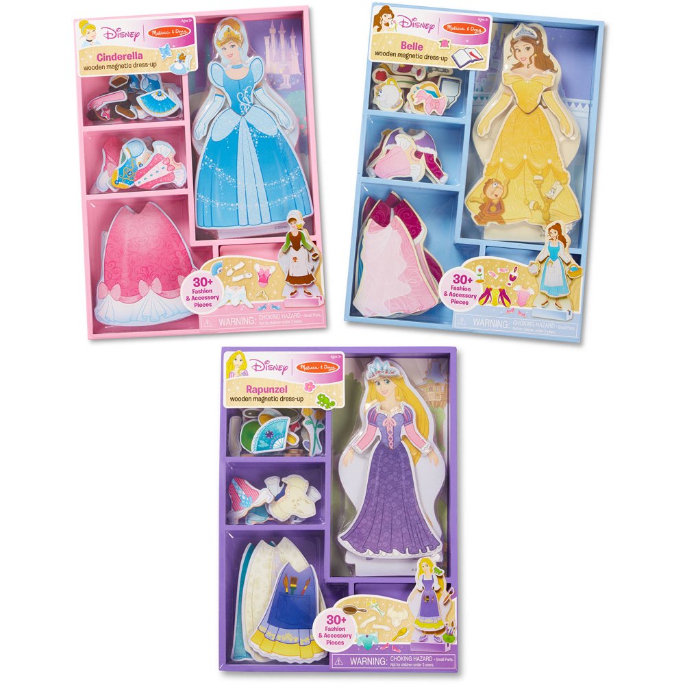 Melissa and Doug Disney Cinderella, Belle and Rapunzel Dress