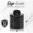 thumbnail image 3 of Radicaln Marble Salt Cellar with Lid and Spoon 4 inch Black Handmade Small Seasoning Containers - Decorative Spice Jars, Sugar Bowl with Spoon & Flaky Salt Dish for Kitchen Countertop Storage, 3 of 7