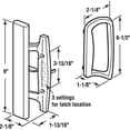 thumbnail image 2 of Juego de manillas corredizas de vidrio para puertas PRIME-LINE C 1131, color negro, 2 of 3
