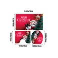 thumbnail image 3 of HongHeng Christmas Bathroom Rugs and Mats Sets 3 Pcs, Happy New Year Red Bathroom Rugs Non Slip, Winter Absorbent Microfiber Memory Foam Bath Mat Machine Washable Bathroom Floor Mats, 3 of 6