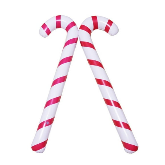 Inflatable Christmas Cane Active Interactive Props for Christmas Atmosphere (without Inflatable Tools)