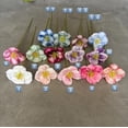 thumbnail image 3 of Xiao Hua 6 flores artificiales de tacto real para decoración del hogar, oficina, boda, arreglo floral (Q03, 9.8 pulgadas de largo), 3 of 5