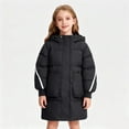 thumbnail image 2 of XEGLSBU Winter Coats for Girls Girls Winter Jacket Thickened Warm Down Coat with Fashionable Outerwear for Cold Weather 5T Girls Winter Coat Black-C Size 9-10 Years, 2 of 6