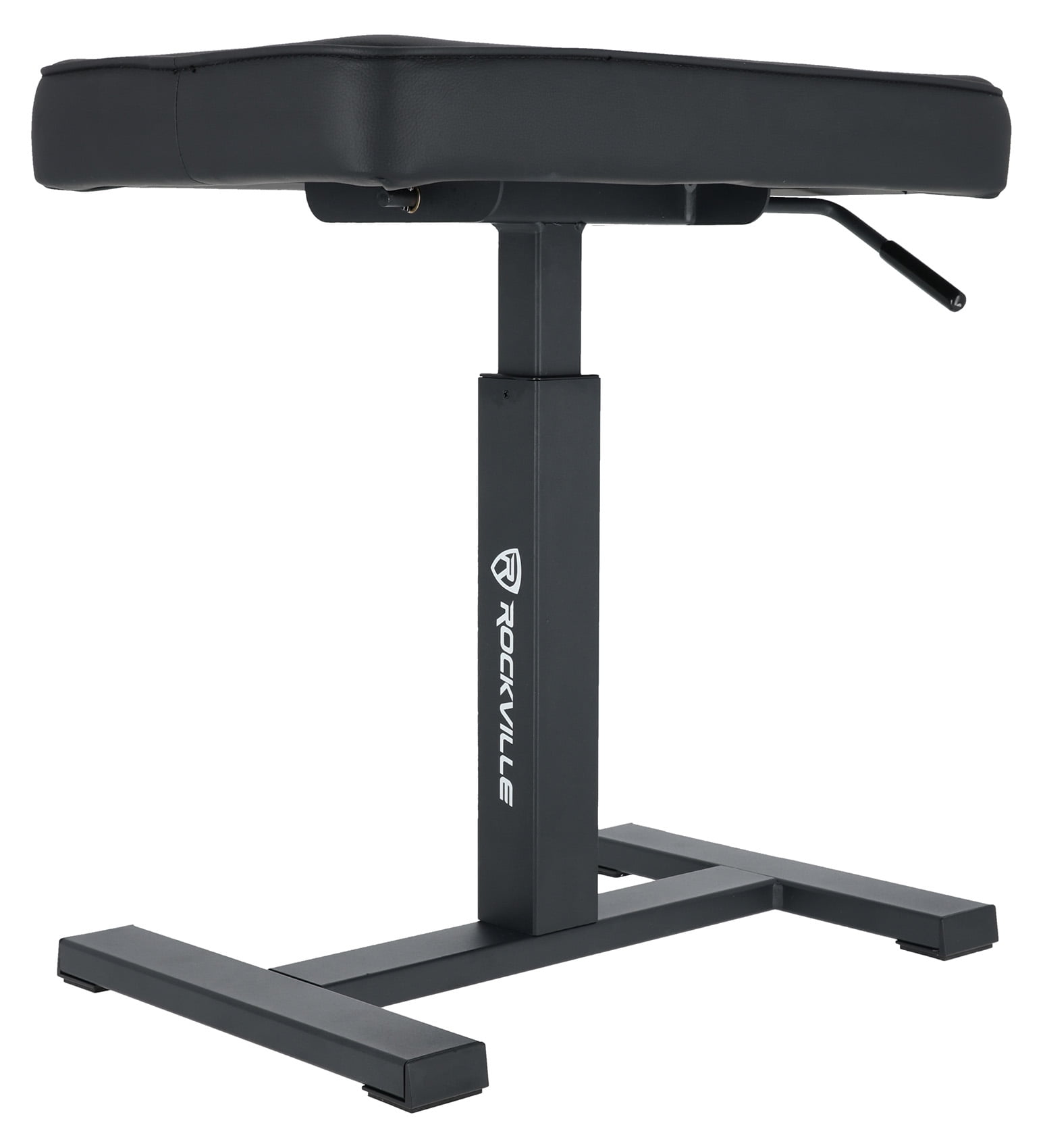 Rockville AIR-BENCH Keyboard/Piano Bench Chair Hydraulic Air Lift+Comfy Padding