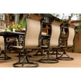 thumbnail image 6 of Hanover Brigantine 7 Piece Coastal Outdoor Dining Table Set, Cast/Tan, 6 of 14