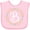 AD-Pink, variant on Inktastic B Monogram Alphabet Letter Rose Floral Wreath Girls Baby Bib