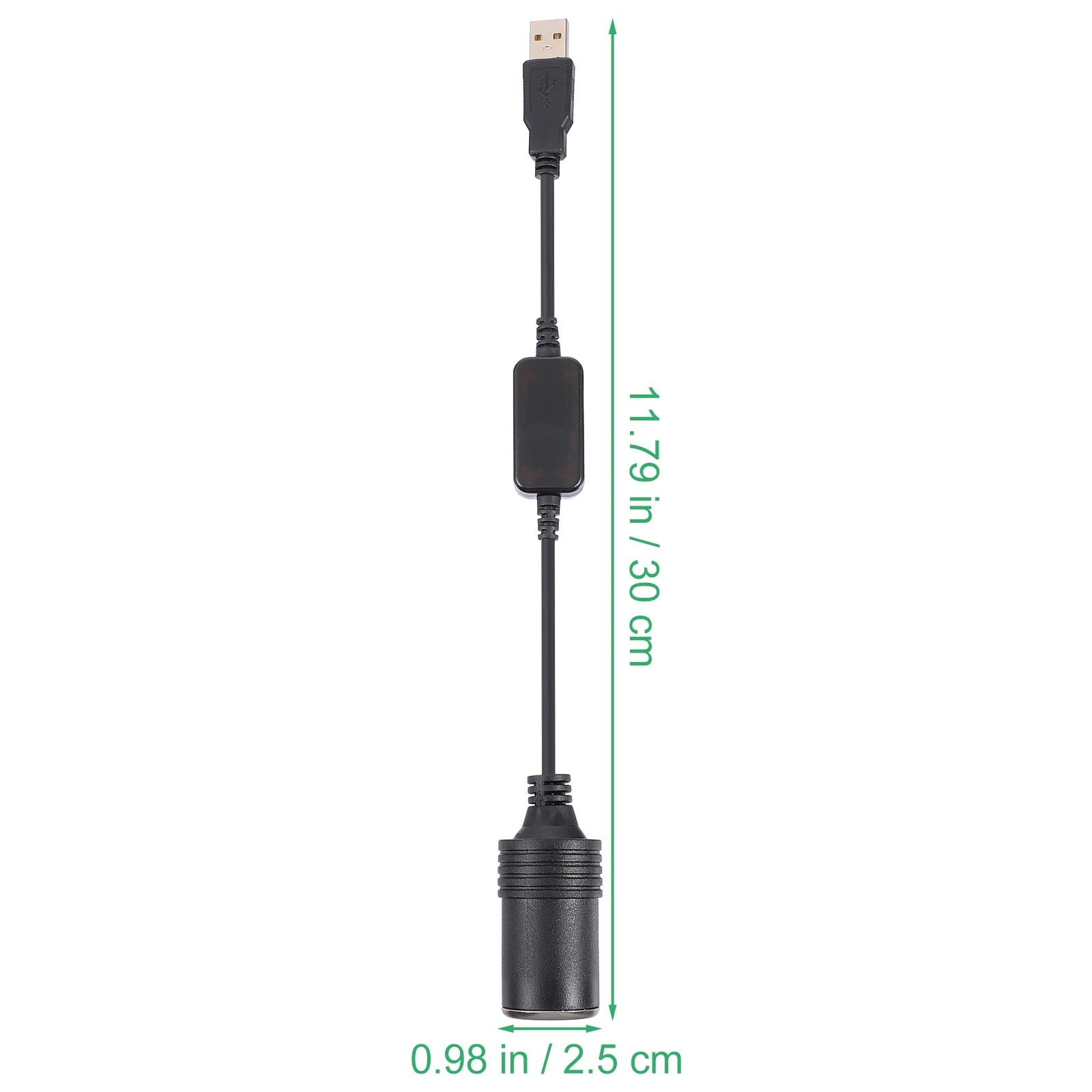 5 V Power Converter Black Electrical Outlet USB Car Adapter Lighter