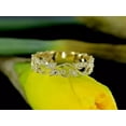 thumbnail image 3 of 2Ct Round Cut Simulated Diamond Women's Wedding Band Ring 14k Yellow Gold Plated, 3 of 3