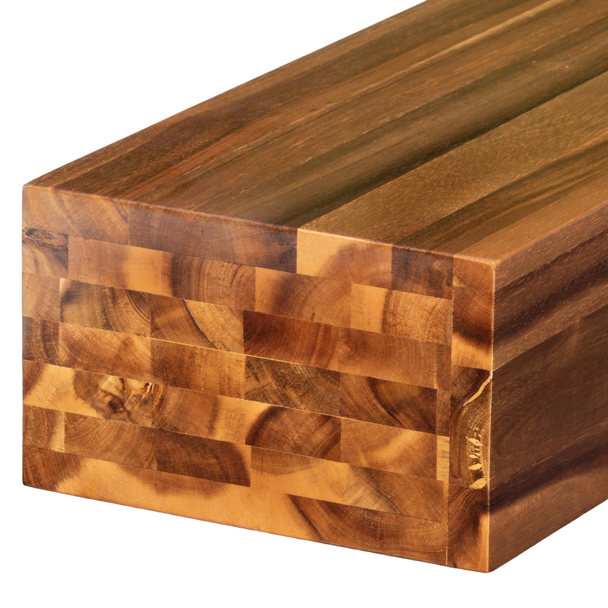 Elements Acacia Wood Mantel Gloss Finish, 60IN