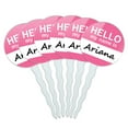 thumbnail image 1 of Ariana Hello My Name Is Cupcake Picks Toppers - Set of 6, 1 of 1