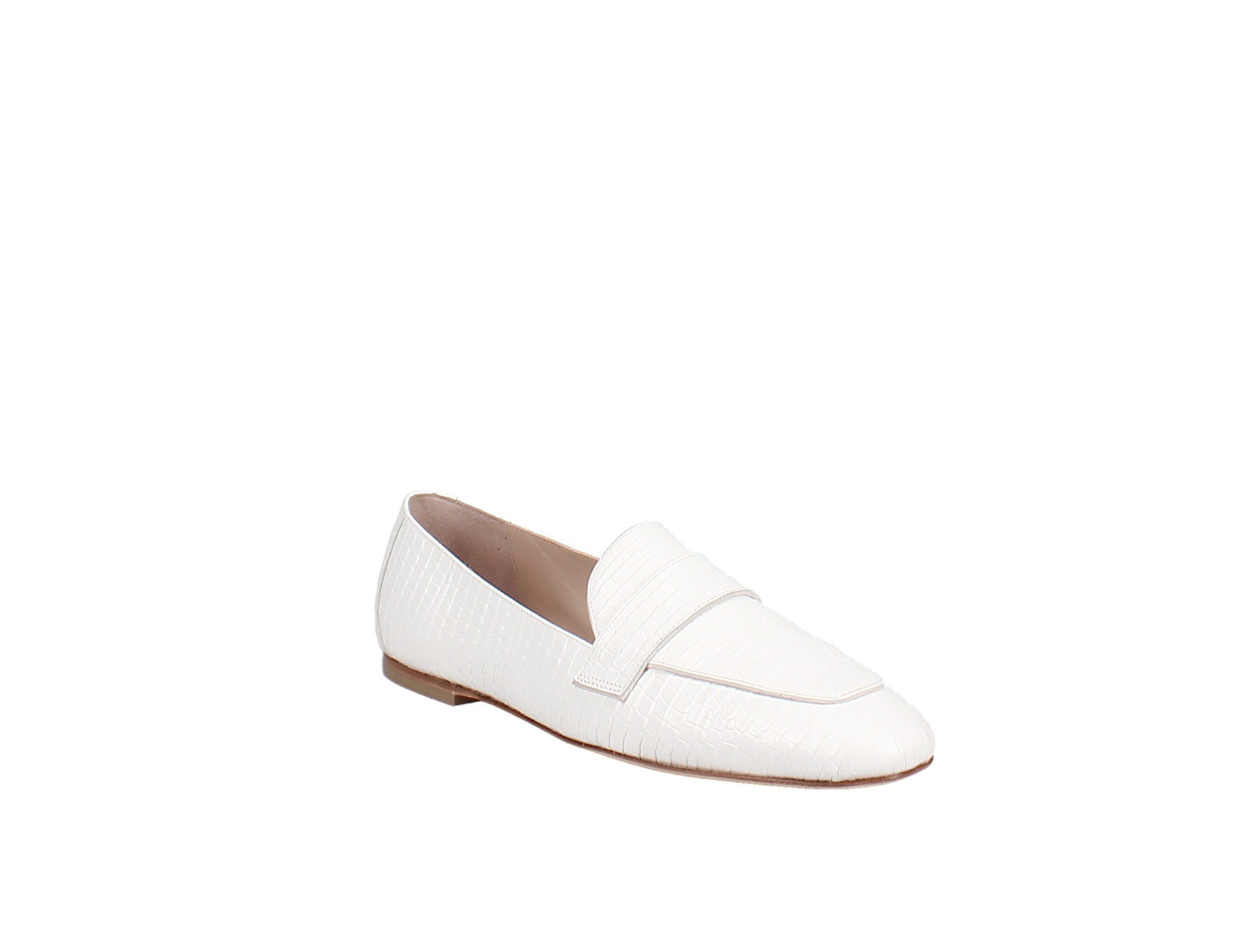 croc embossed loafers