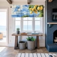thumbnail image 6 of Window Valance for Kitchen,Farm Lemon Green Leaves Watercolor Rod Pocket Curtain Valances Short Curtains Drapes Panel,Summer Blue Ocean Window Treatment Topper for Living Room Bathroom Bedroom Home, 6 of 9