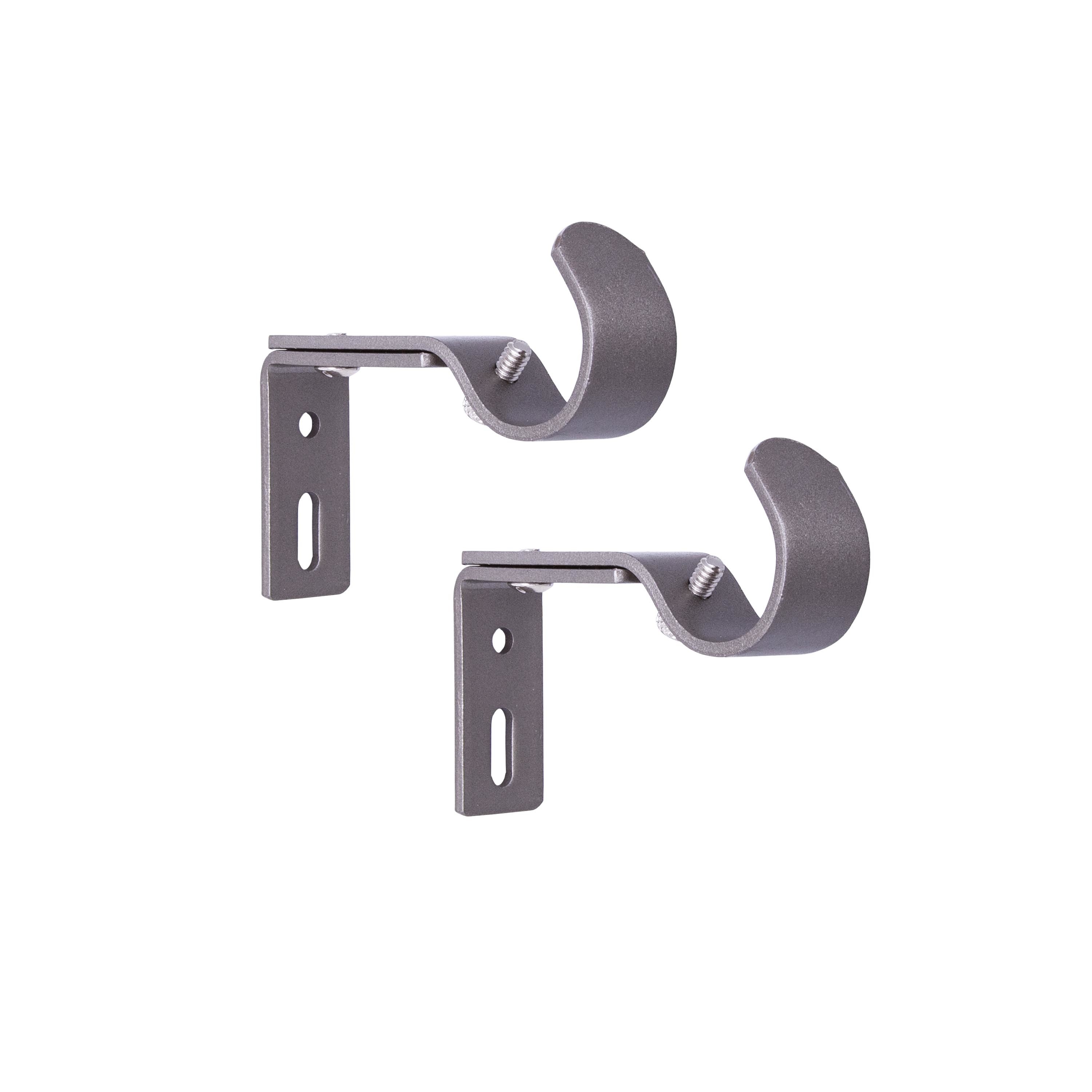 Metal Single Rod Bracket For Wall Set Of 9 Addgrace Adjustable Curtain Rod Bracket Fits Up To 1 Inch Curtain Rod Sturdy Extendable Curtain Rod Holder Black Home Kitchen Window Treatment