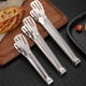 thumbnail image 1 of Juego de 3 pinzas para barbacoa de acero inoxidable | Pinza antiescaldaduras de grado 304 para asar, hornear y cocinar | Mango ergonómico antideslizante. Apto para lavavajillas., 1 of 9