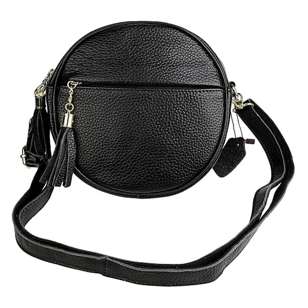 Bolso De Cuero Bolso De Hombro Moderno Monederos Redondos Bolso De Mano Redondo Para Viajar Para Fiestas Para El Trabajo