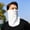 White, variant on QSAWXQZ Unisex Sun Protection Face Cover Ear Loop Breathable Lightweight Neck Gaiter Free Size