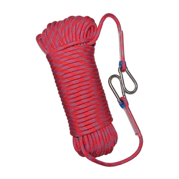 Advancent Cuerda de buceo Snorkel Escalada al aire libre Cordón Submarino Montañismo Supervivencia Alambre estático Herramienta de escape de Deportes acuáticos Rojo