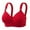 T-13-Red, variant on Bigersell Backless Strapless Bra Women Bras Double Breasted Comfortable Breathable Solid Non-Underwire Underwear Short Size Padded Sports Bra for Female, Style 12977, Red 36A
