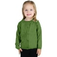 thumbnail image 3 of Gibobby Chamarra de invierno para niños y niñasSuéter de punto sólido para bebé, niña y niño, de manga larga con cuello redondo, sudadera, abrigo, ropa d(Verde, 6-7 Años), 3 of 5