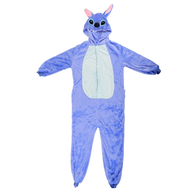 Pijama de una pieza con dibujos animados, suave, con botones delanteros y capucha, bonito pijama de una pieza con animales para la familia, pijama de dibujos anim