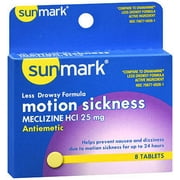 sunmark Meclizine HCl Nausea Relief, McKesson Brand 70677002601, 1 Count