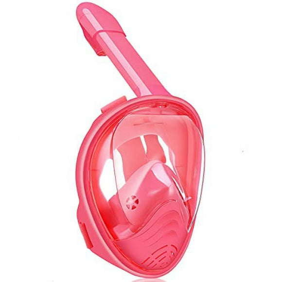 QingSong Masque de Plongée pour Enfants, Ensemble de Plongée avec Support pour Caméra, Vue Panoramique à 180 Degrés Équipement de Plongée Anti-Buée Anti-Fuite