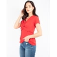 thumbnail image 5 of Blusa manga corta con nudo al frente, 5 of 5