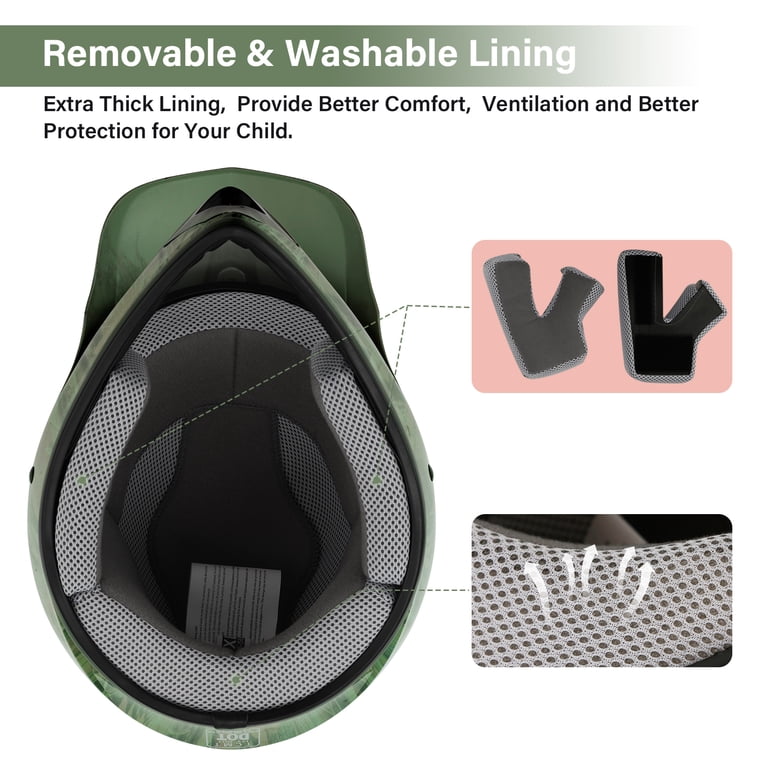 child dot motorcycle helmet TCMT Gray Shark Youth Kids Full Face please do the following DOT Approve Full Face Children