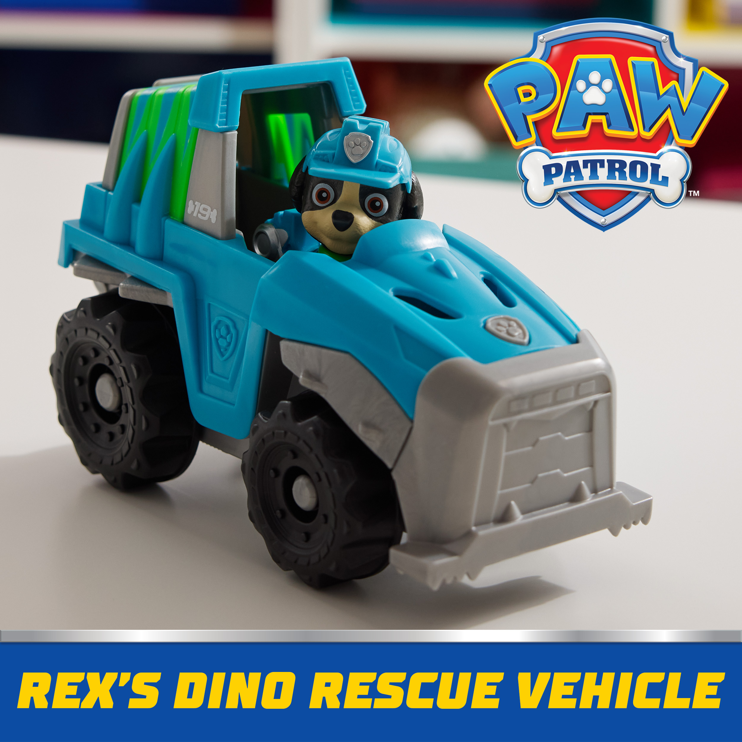 PAW Patrol Dino Rescue Truck with Collectible Rex Figure photo 2