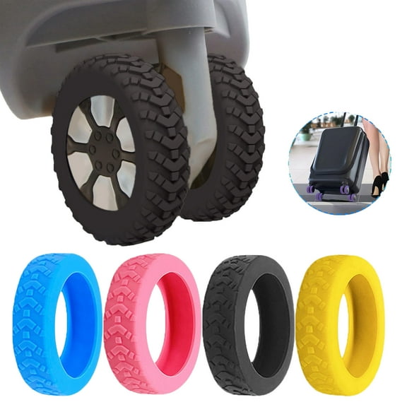 New Luggage Wheel Covers - 8PCS Luggage Compartment Wheel Protection Cover, Shock-proof Carry on Suitcase Wheel Protector Covers, Luggage Wheels Silent Protection Cover