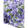 thumbnail image 5 of Agnes Orinda Women's Plus Size Babydoll Tops V Neck 3/4 Lantern Sleeves Floral Shirts Peplum Blouses 2X Purple, 5 of 6