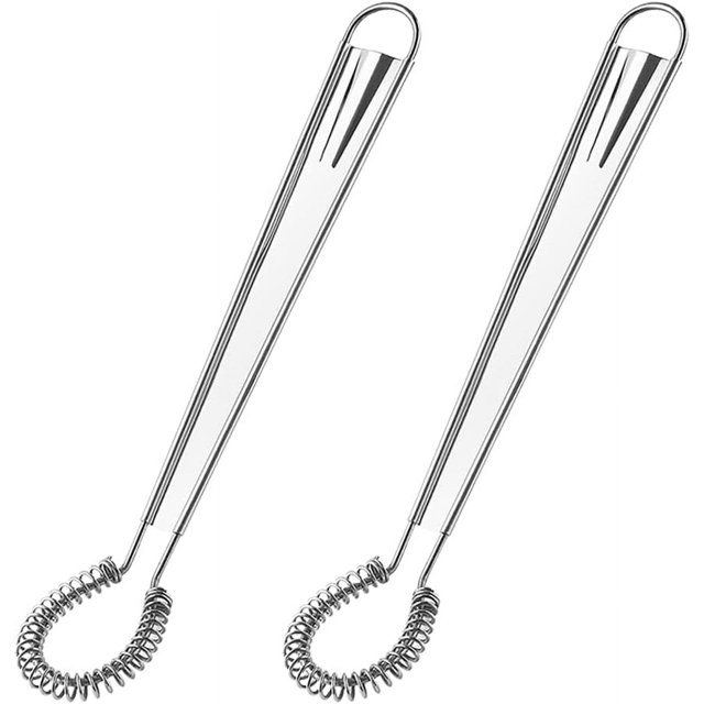 Batidor de cocina de acero inoxidable, 2 uds., batidor de huevos Manual, Mini