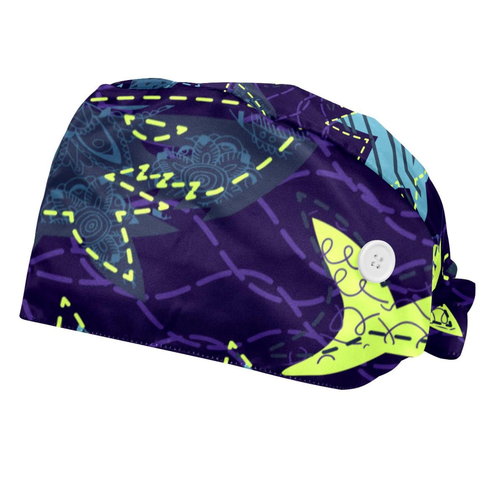 Wholesale Unisex Surgical Cap Medical Scrub Caps Womens Beauty Cap Dentist Medical Hat Adjustable Tie Back Scrubs Nurse Cap