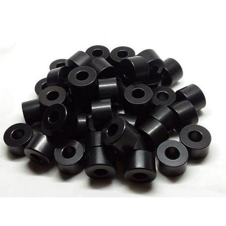 

Aluminum Spacer Black 3/8 OD X 3/16 ID X Many Lengths Round By Metal Spacers Online (1 Length 25)