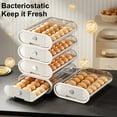 thumbnail image 2 of Boîte de Rangement Oeuf Transparent Visible Facile d'Accès Grande Capacité Grand Espace d'Ouverture Économie Tiroir de Qualité Alimentaire Type de Roulement Réfrigérateur Porte Oeuf Accessoires de Cuisine, 2 of 12