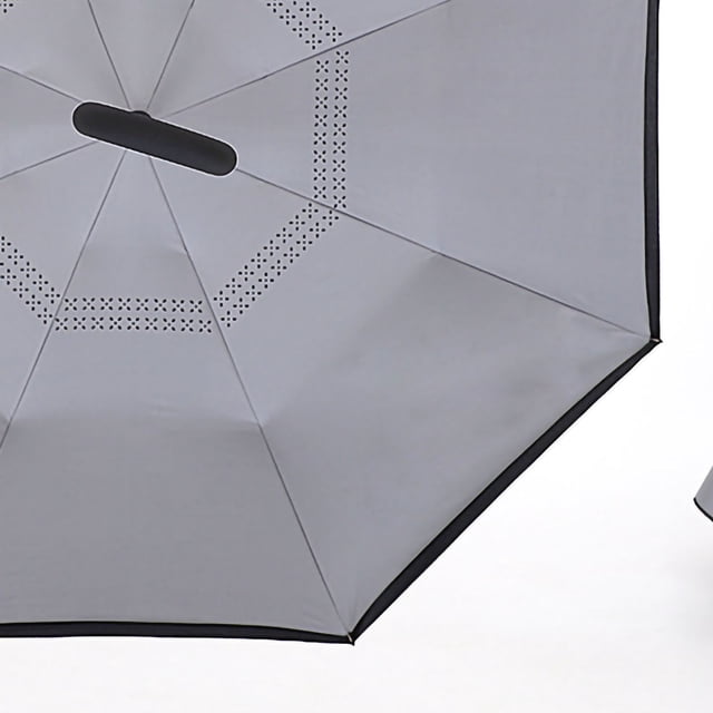 Double Reverse Umbrella,Double Reverse Umbrella Fiber Double Layer Inverted Umbrella Inverted Umbrella Stylish and Modern