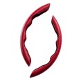 thumbnail image 1 of Embellecedor de marco para volante de coche, pegatina de decoración para camión y automóvil, Kit Interior antideslizante Universal, rojo de Automoción decorativa y accesorios Fibra de Carbono Rojo, 1 of 6