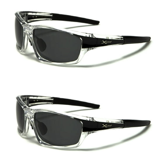 2 Pack New Polarized X-Loop BLACK Fishing Sports Men's Sunglasses PZ-2418 Free Shipping