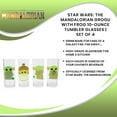 thumbnail image 7 of Star Wars: The Mandalorian Grogu With Frog 10-Ounce Tumbler Glasses | Set of 4, 7 of 7