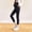 Black, variant on YHAJDS Maternity Yoga Pants With Pockets Seamless Slim Over The Belly Long Leggings For Daily Wear