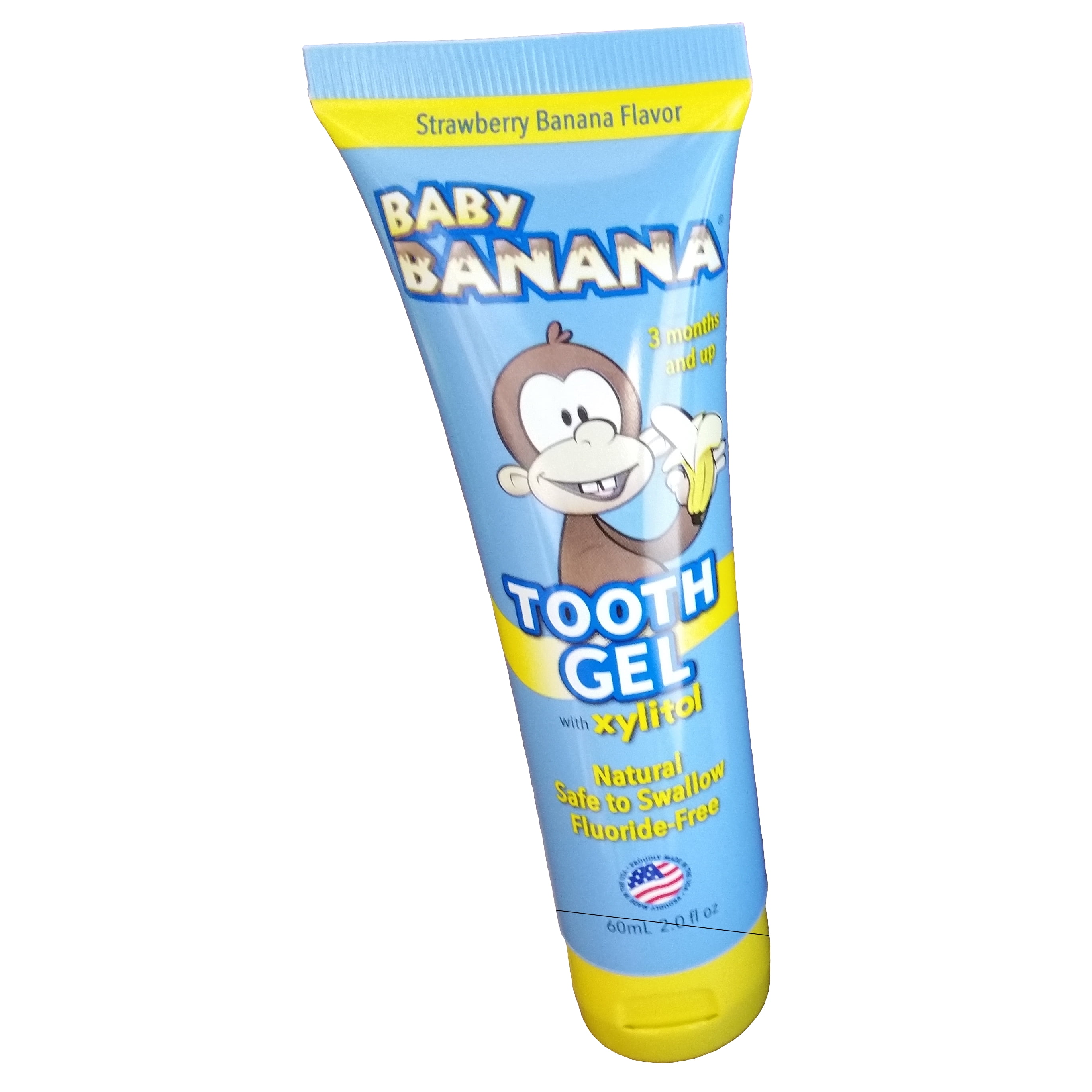 Baby Banana Tooth & Gum Gel with Xylitol Strawberry Banana Walmart