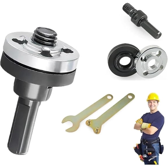 Grinder Adapter for Drill 3 Set Metal Angle Grinder Adapter Mandrel Connecting Rod Arbor Disc Wheel Electric Drill Converter Tool Attachment