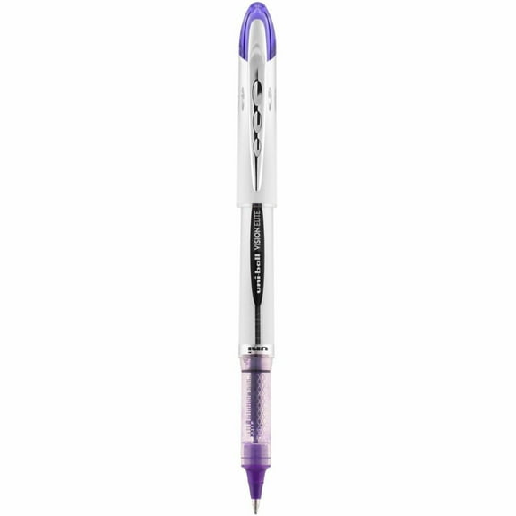 uniball Vision Elite Rollerball Pens, Bold Point (0.8mm), Violet