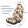 thumbnail image 3 of Balery Rooster Pattern Car Seat Cover - Soft & Breathable Front Premium Covers with Non-Slip Protector Fits Most Automotive, Vans, SUVs, Trucks - 1 Unit, 3 of 5